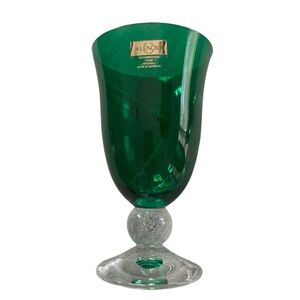 Lenox Holiday Gems Emerald Green Glass Goblet Water Wine Single Replacement